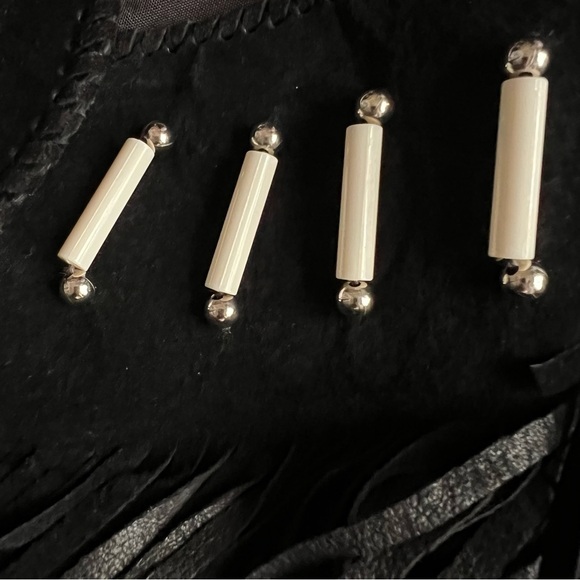 Vintage Echo Mountain Arturo Arocha Suede Leather Fringe Southwest Beaded Jacket - Picture 5 of 14